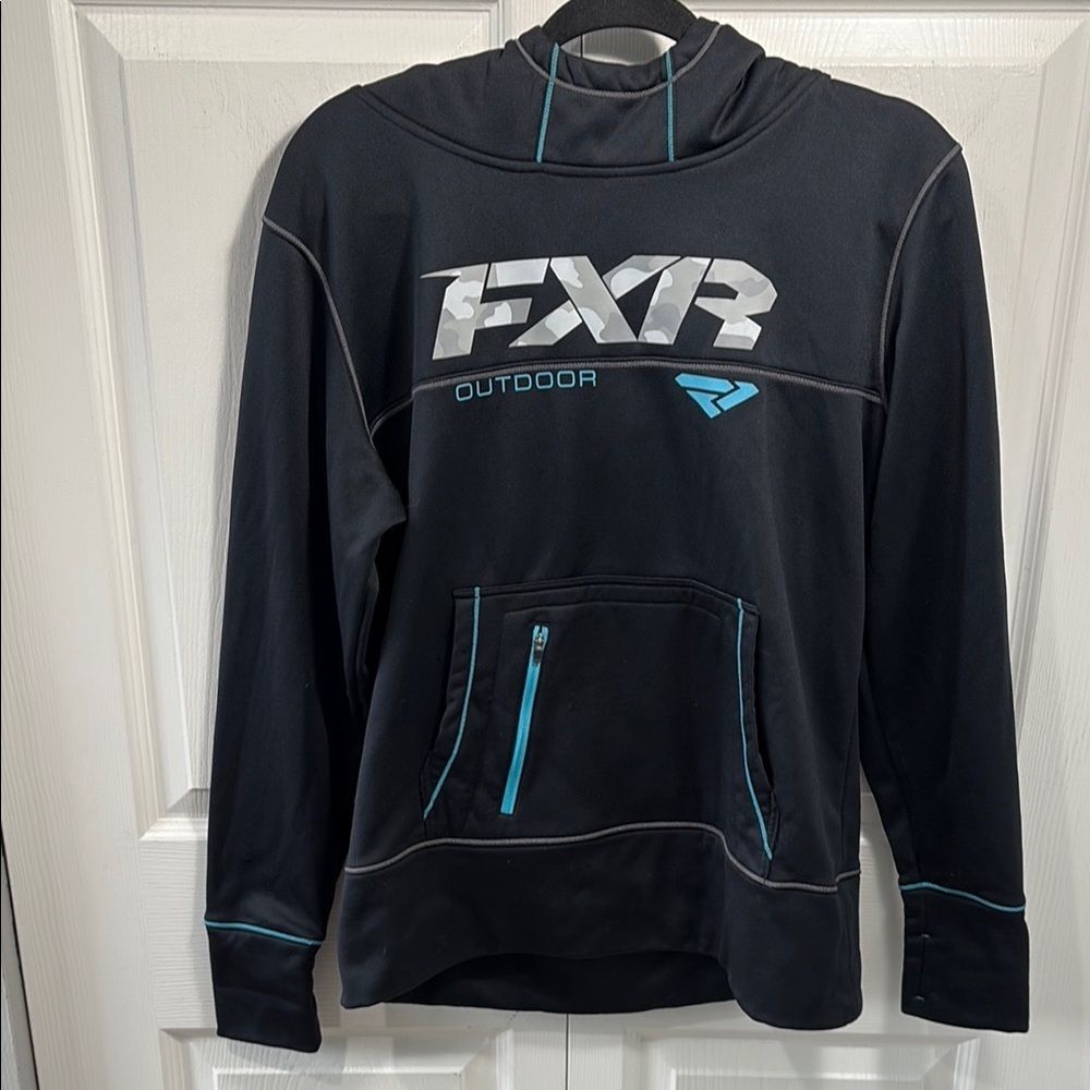FXR Hoodie with Teal Details
